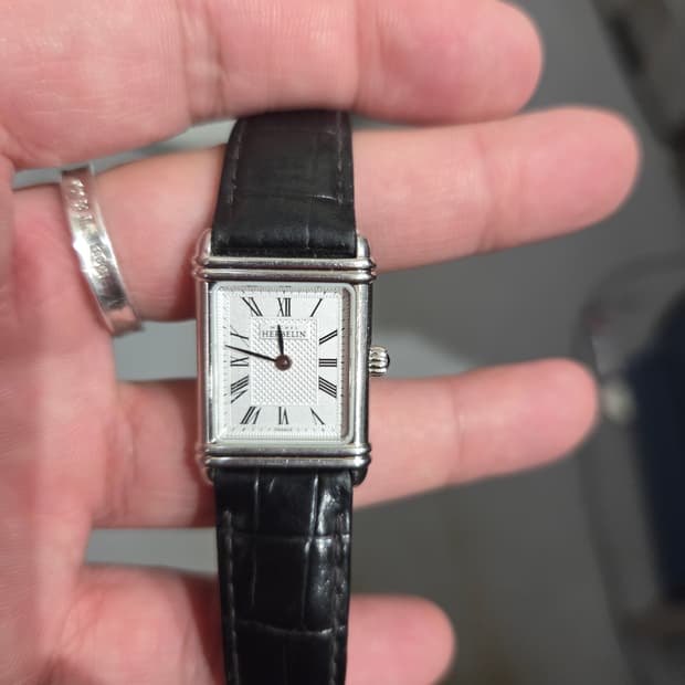 미쉘에블랑 여성 가죽 시계 블랙