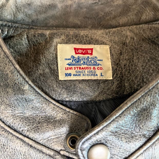 리바이스 Made 1850 투홀스 패치 레더자켓