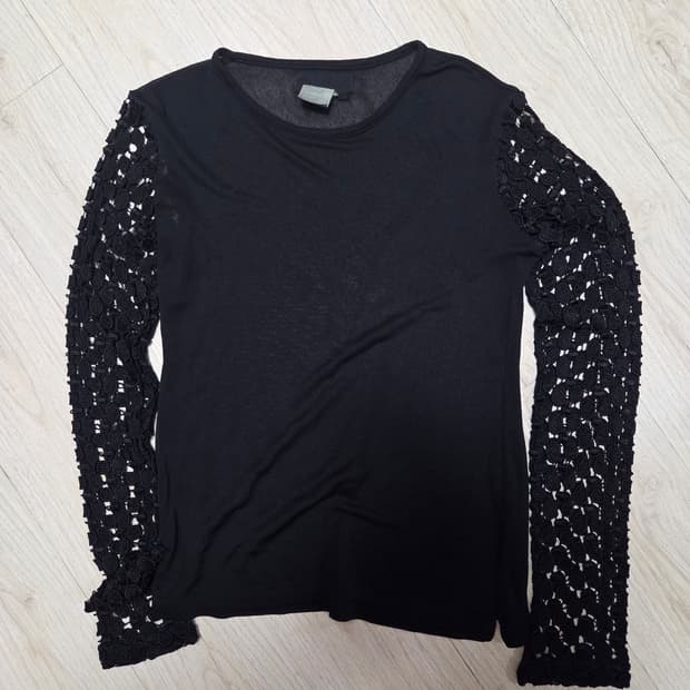 요지야마모토 레이온 니트 블랙 M