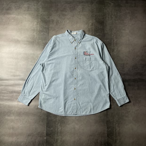 MUNSINGWEAR 먼싱웨어 빈티지 코튼 데님 셔츠 A00604