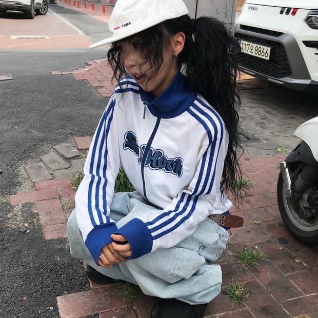 🩵 아디다스 스카이 훅 ! 화이트&블루 져지 ( 레어 ) 🩵