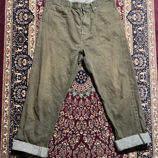 나이젤 카본 Nigel Cabourn 셀비지 데님 34