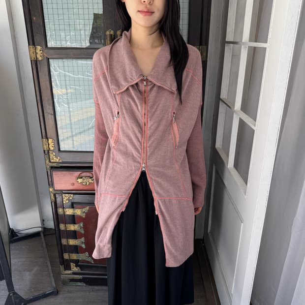TRANSIT 하이넥 져지 파카