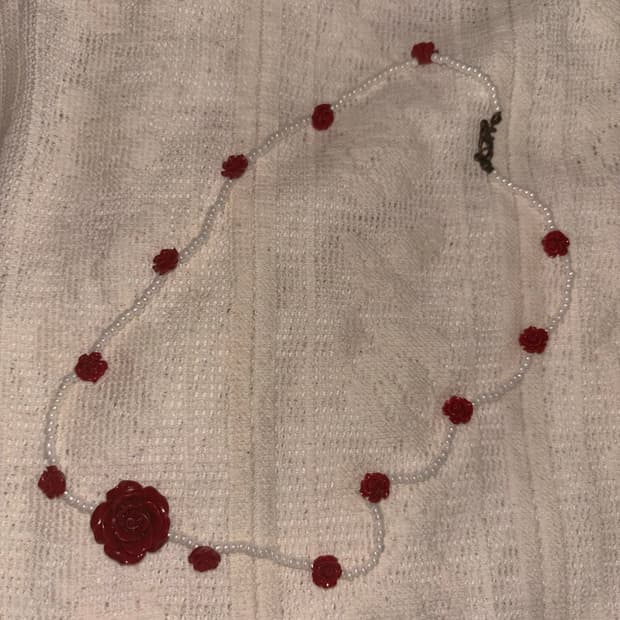 2-way Antique Rose Necklace & Bracelet