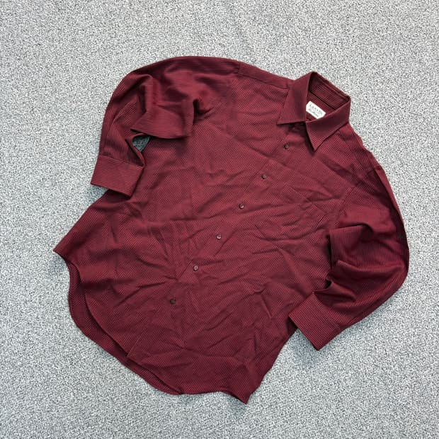 실측 랑방  긴팔 울 셔츠 남방 0427J