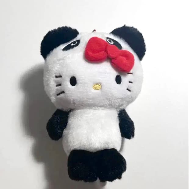 산리오 우에노 헬로키티 판다 키링 마스코트 정품