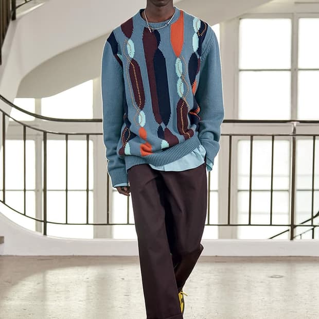 에르메스 런웨이피스 램스킨 트리밍 캐시미어 런웨이 니트