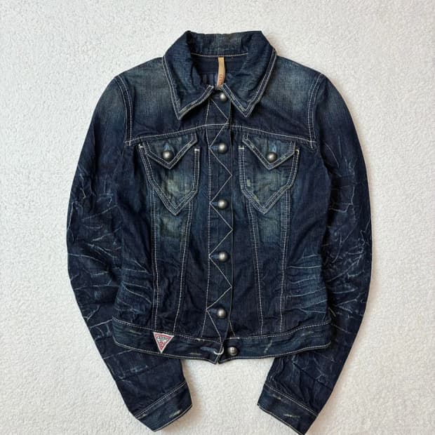 게스 00's Y2K 워시드 데님 자켓 PN5935