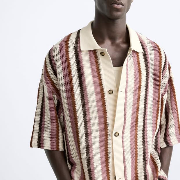 자라 크로셰 니트 L