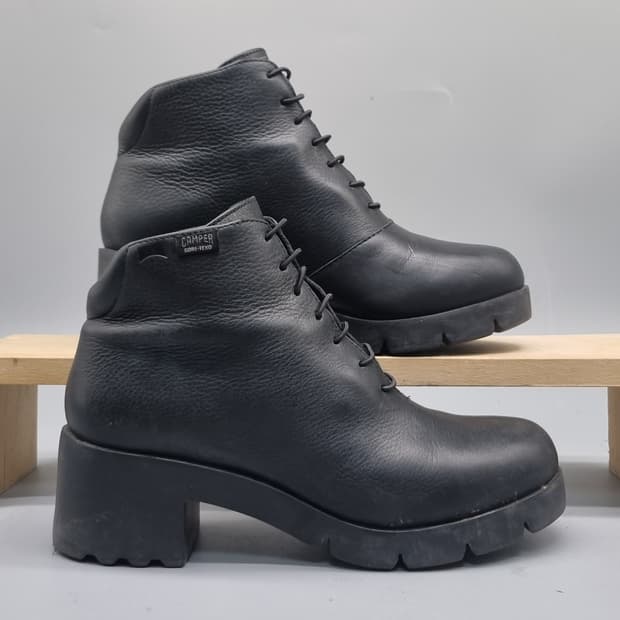 캠퍼 레더 여성앵클부츠37 235 굽6