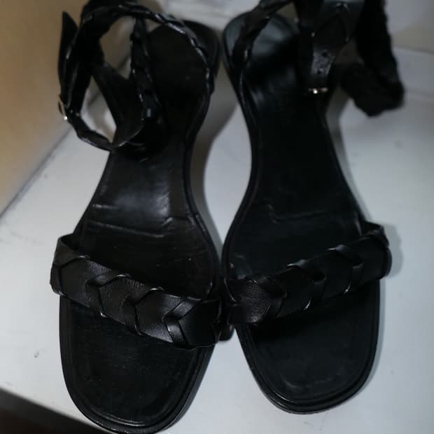 vintage hermes leather sandals