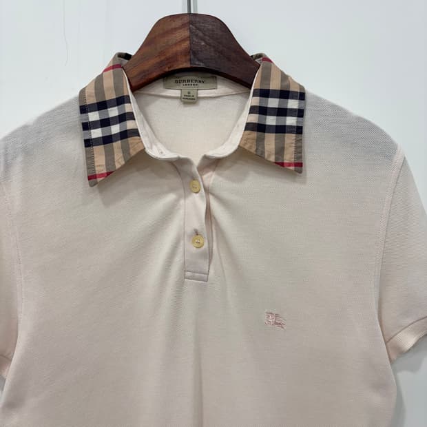 Burberry 노바 체크 반팔 피케 티셔츠