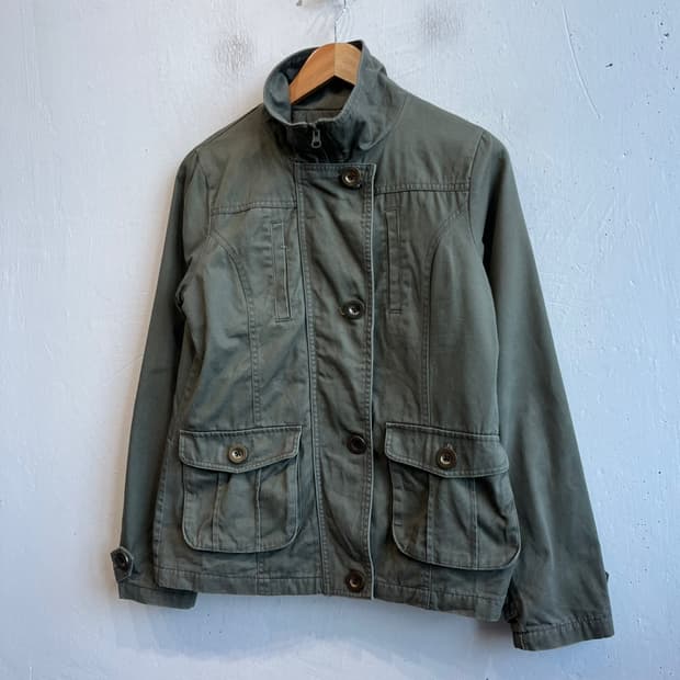 Lee Prest JPN 밀리터리 자켓 카키 우먼즈