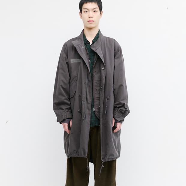 해칭룸 파카 야상 머드브라운 차콜