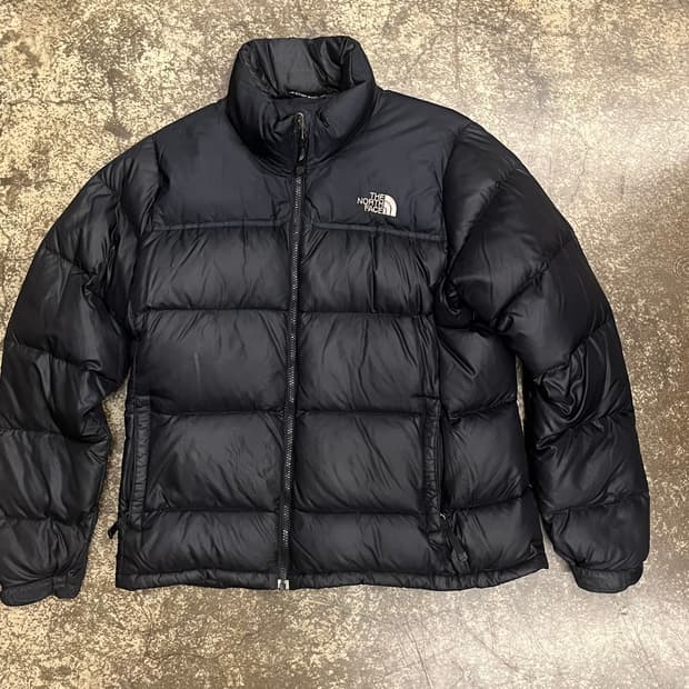 노스페이스 700 구형 눕시 블랙 구스 패딩