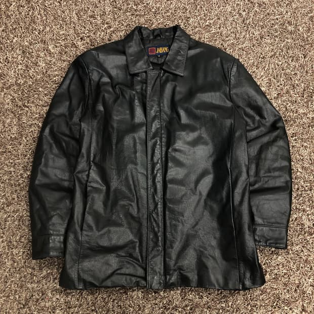 빈티지 소가죽 레더 가죽 자켓