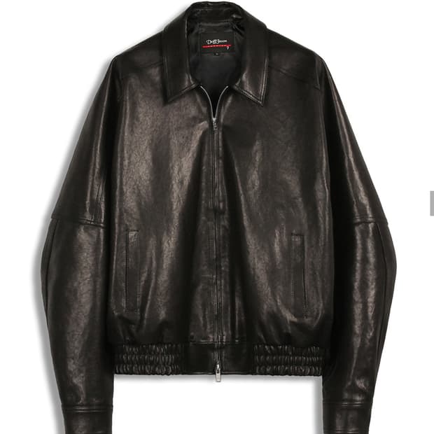 도프제이슨 프리미엄 오버핏 램스킨 베지터블 봄버자켓 L사이즈