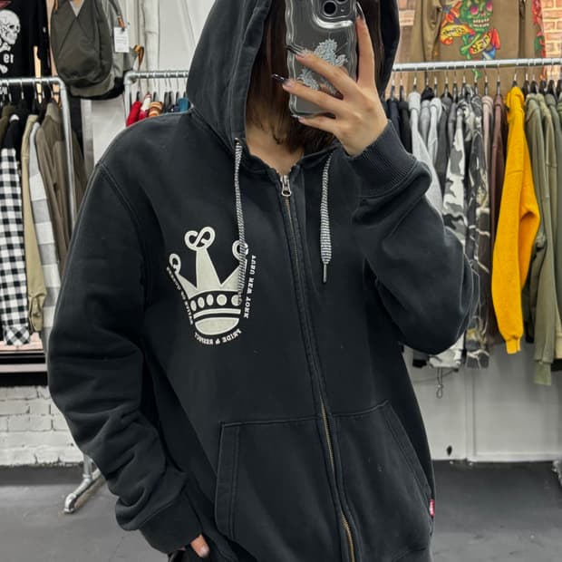 FUBU 푸부 빅로고 후드집업