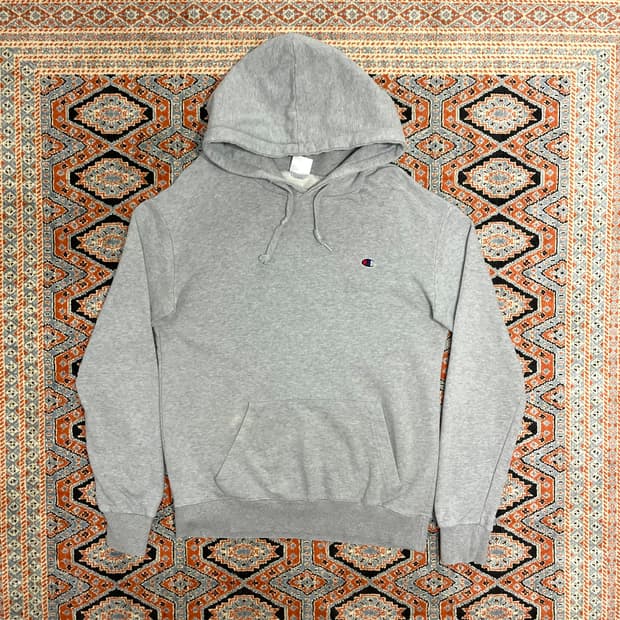 챔피온 그레이 무지 후드티셔츠 남성L