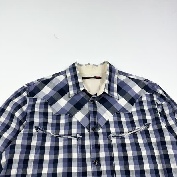 리바이스 오리지널 웨스턴 체크셔츠 (L)