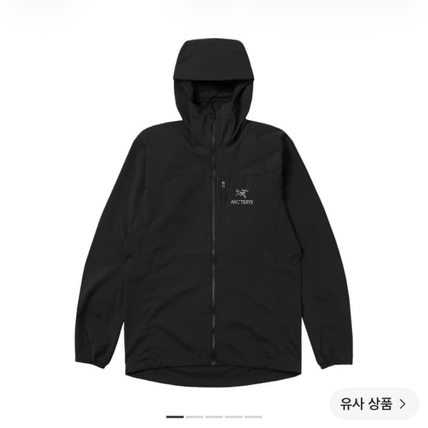(S급) 아크테릭스 스쿼미시 후디 블랙 L