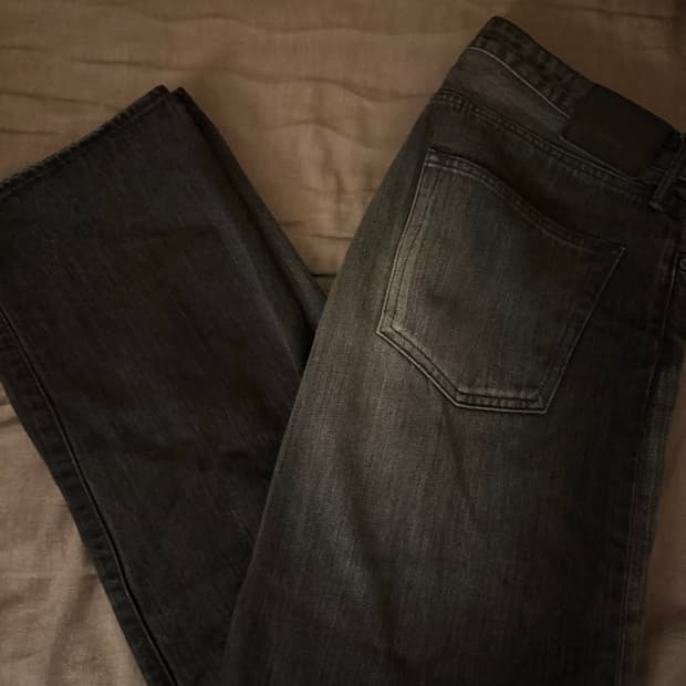 재팬블루 / J514 14oz 루즈 셀비지 진 흑청 / 34