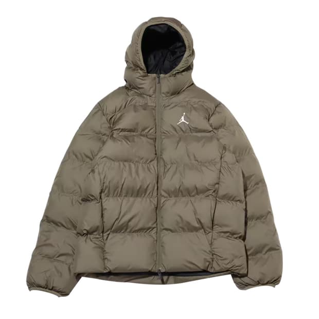 [새상품] 조던패딩 조던 브루클린 퍼퍼 자켓 미디엄 올리브 블랙s