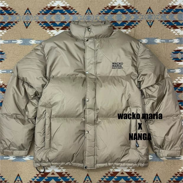 [L] 와코마리아 x 난가 오로라 텍스 다운 자켓 베이지 