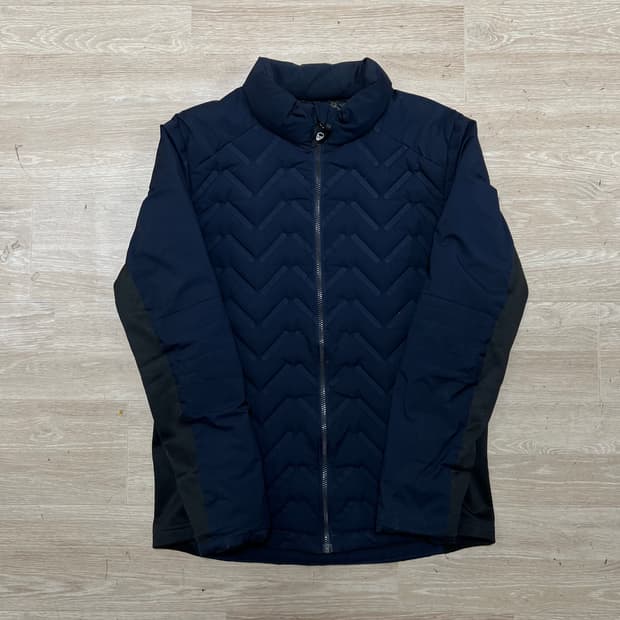 에드하디 스탠드넥 슬림핏 퀼팅 경량패딩 점퍼 [네이비] M/95