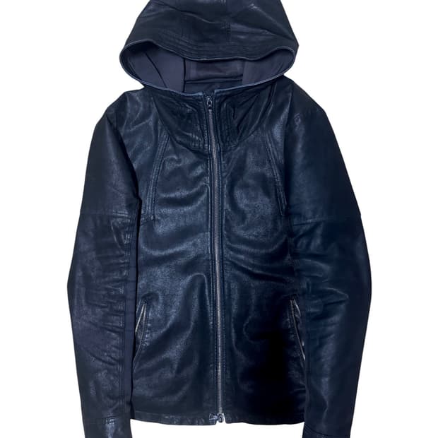 No id 아카이브 레더 자켓