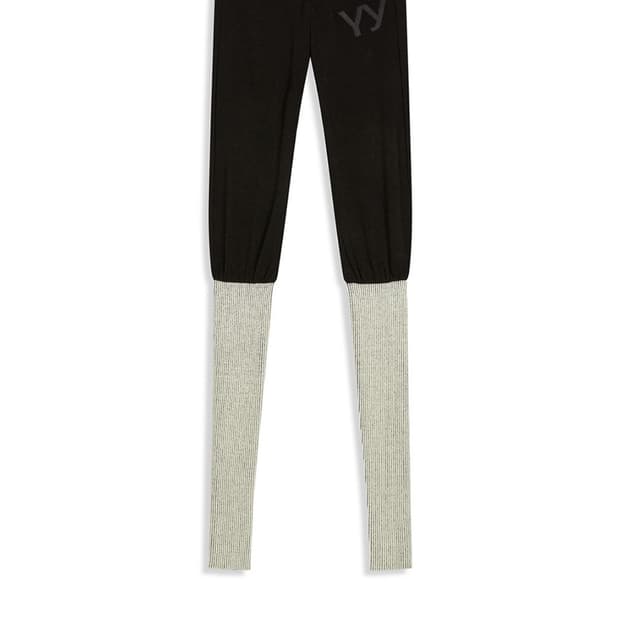 Openyy 트레이닝 LAYERED KNEE SOCKS PANTS, BL