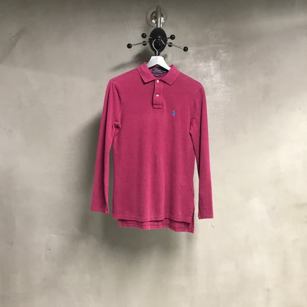 폴로 랄프로렌 PK 긴팔 카라티 핑크 XS(W)