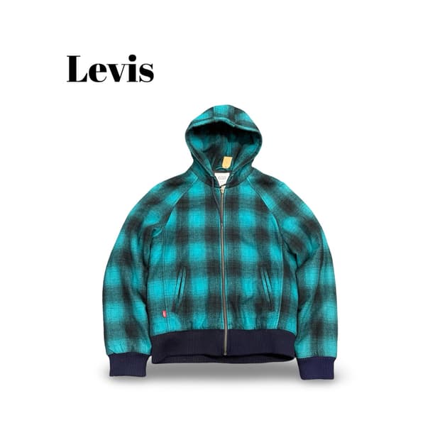 (100)리바이스체크후드자켓