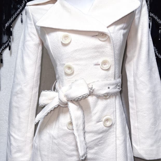 핑키걸즈 로맨틱갸루 로걀 히메 라떼 달천 리본벨트 코트 자켓 핀터 러블리