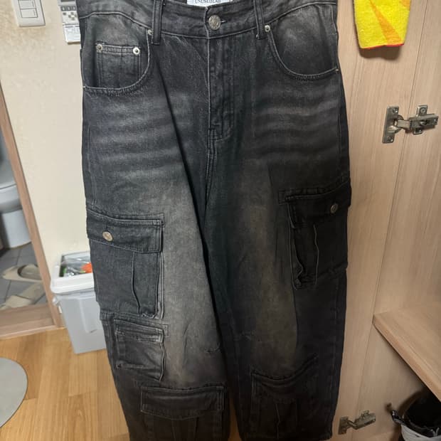 디서먼트 워싱 데님 진 M