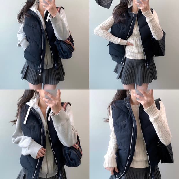 아디다스 미시엘리엇 패딩조끼