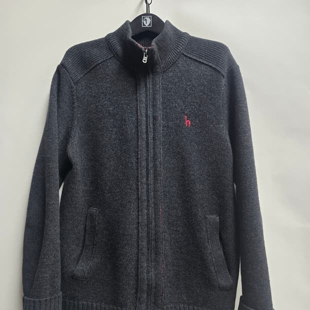 헤지스 울 집업가디건 95