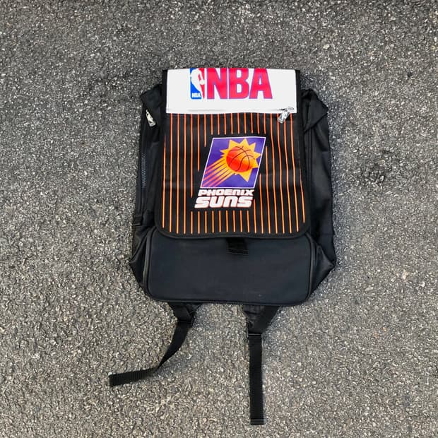 90s NBA 피닉스선즈 올드스쿨 백팩 농구 가방 Os