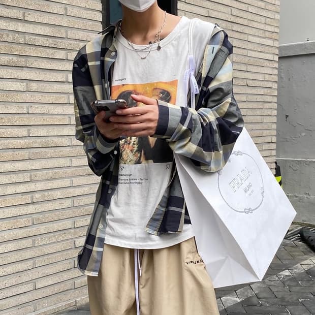 아크네스튜디오 제프리 멀티 체크셔츠