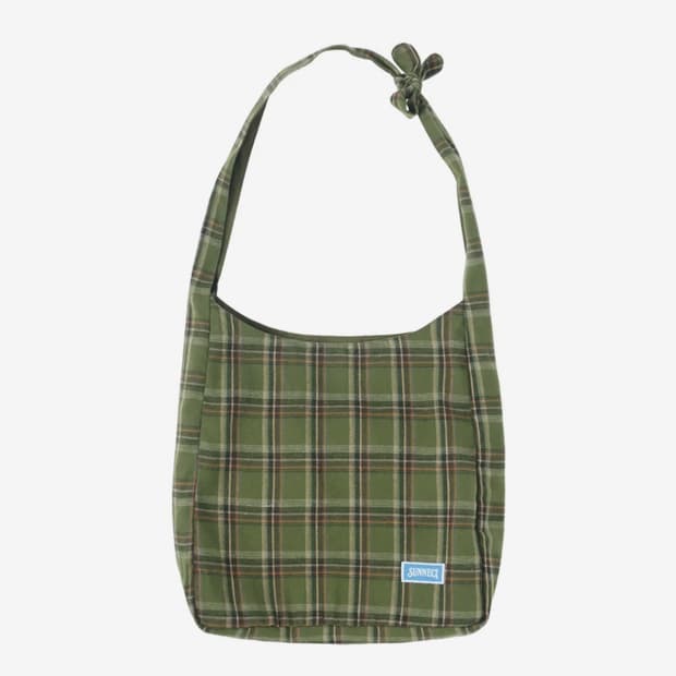 써넥트 Plaid Crossbody - Green