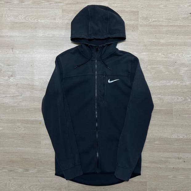 나이키 테크팩 스우시 로고 후드 집업 자켓 [블랙] S/90