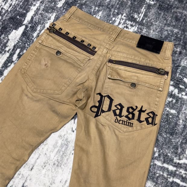 {PASTA DENIM} Stud Logo Pants LP