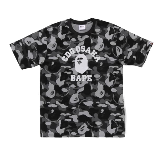 베이프 X 꼼데가르송 오사카 카모 컬리지 티셔츠
