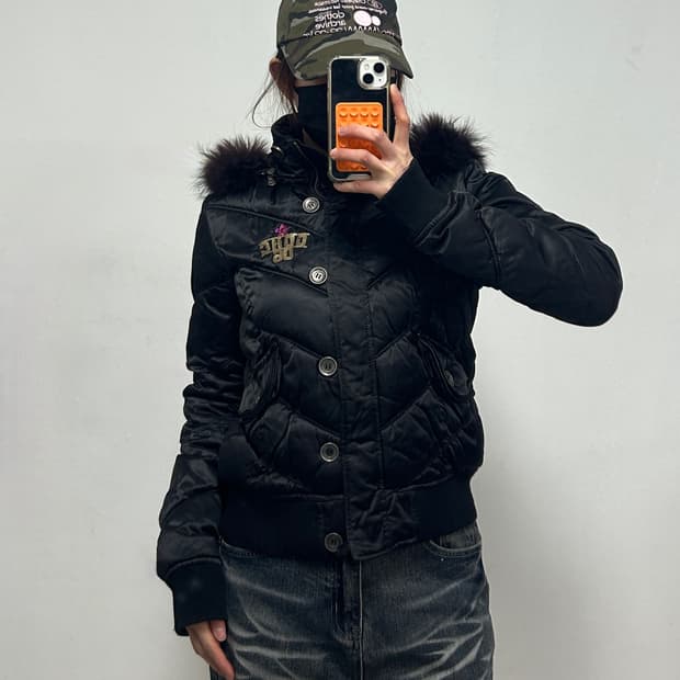 DOHC 후드 퍼 패딩 자켓