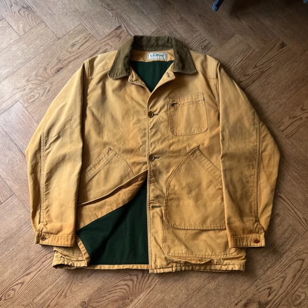 [L]70's 엘엘빈 Made in USA 빈티지 페이딩 헌팅 자켓
