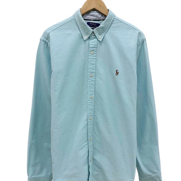 폴로 슬림핏 셔츠 블루그린 (XL)