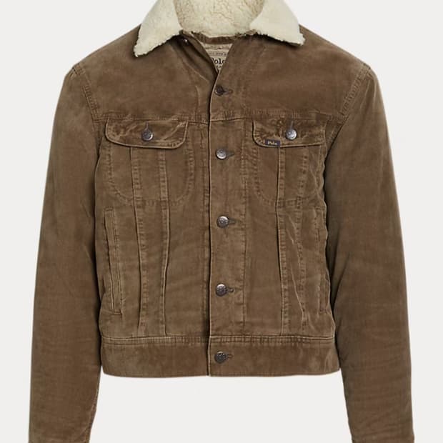 폴로 랄프 로렌 플리스 라인 코듀로이 트러커 재킷 M