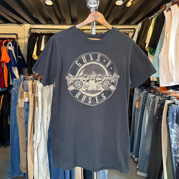 건즈 앤 로지즈 락밴드 프린팅 티셔츠