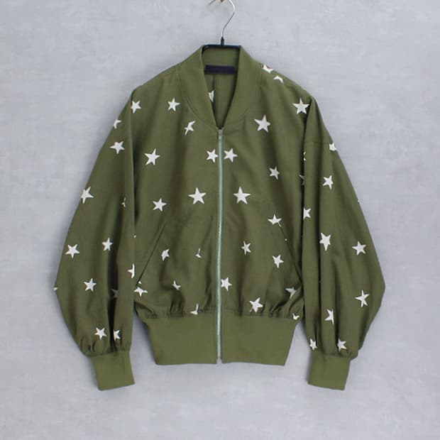 DONNA UNO _ star pattern blouson