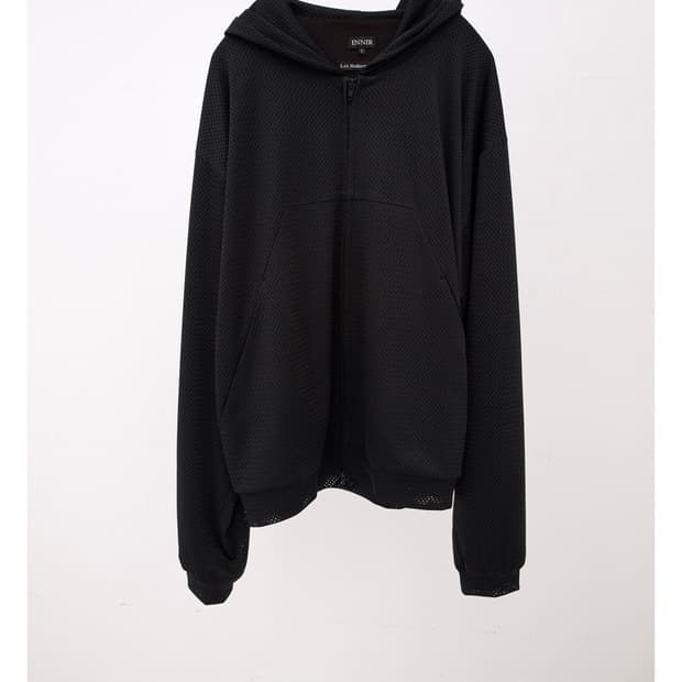 (구매)innir 이니어 TRICOT MESH ZIP HOODIE